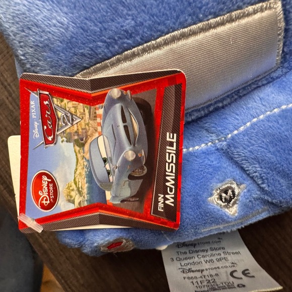 NWT Disney Pixar Cars Finn McMissile Plush Car Authentic Disney Store Exclusive - Picture 7 of 7